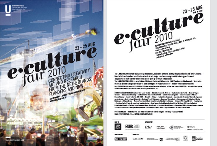 Ausstellungsplakat und Flyer