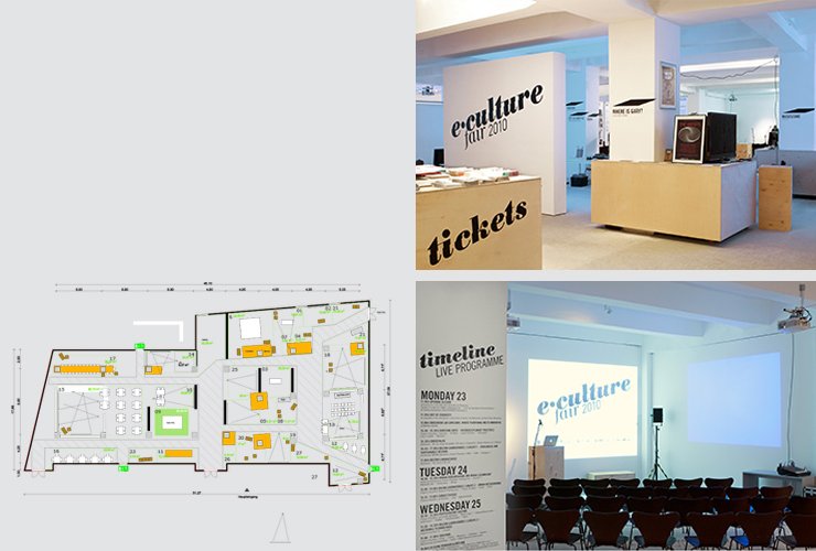 Ausstellungsarchitektur mit temporären Möbeln