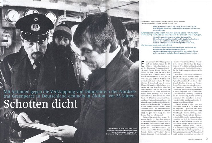 Beitrag gegen die Verklappung von Chemie