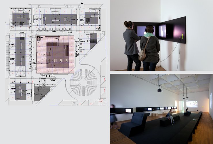 Ausstellungsplan und Raumansichten