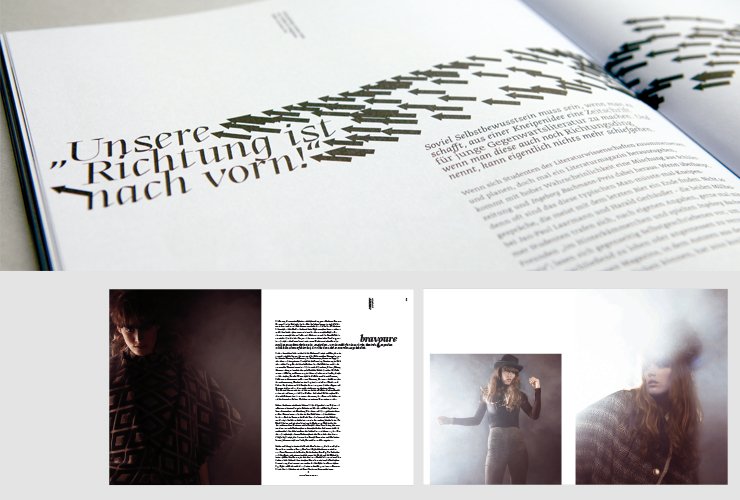 Story-Opener und Modestrecke