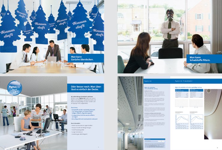 Innenseiten der Broschüre Rigiton Air